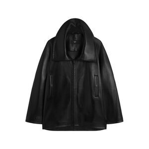 Phoebe Philo Women Swathe Leather Jacket